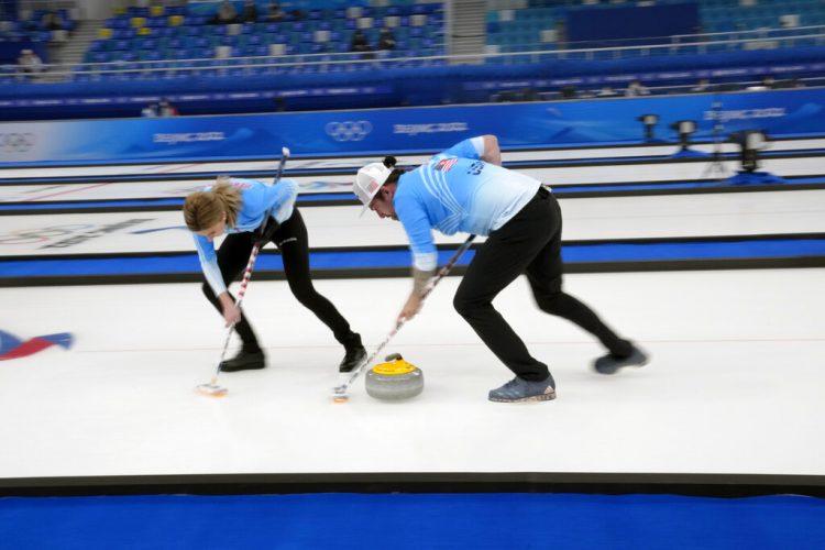 A hug, a wave, a big win for American mixed doubles curlers